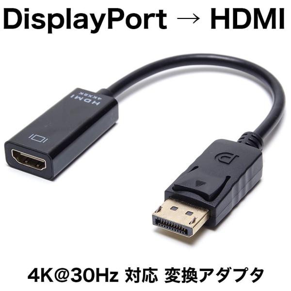 【並行輸入品】 4K@30Hz DisplayPort オス → HDMI メス 変換アダプタ DP...