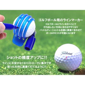 ゴルフボール ラインマーカー ライナー マーカ...の詳細画像1