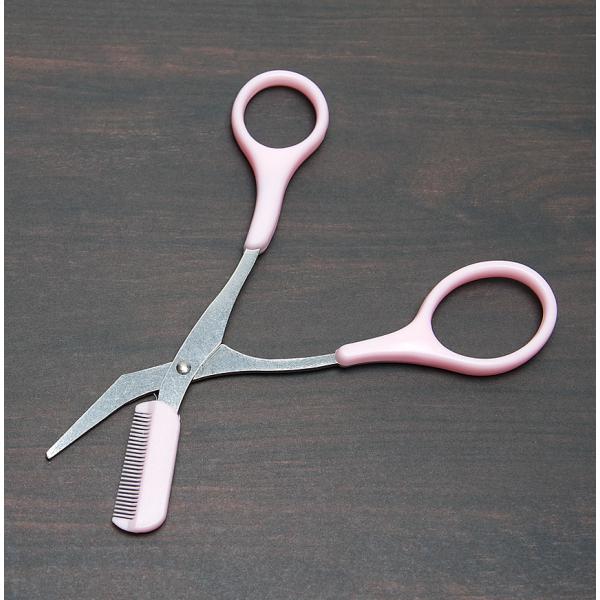 眉毛ハサミ コーム付き はさみ コーム くし まゆメイク 眉カット カットハサミ