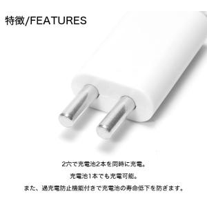 2穴充電 電気ウキ USB充電器 CR425 ...の詳細画像1