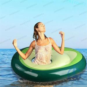 アボカド 夏 プール 水遊び 海水浴 水泳うきわ 足入れ 暑さ対策 強い浮力 浮輪ゾンチー空気入れ 夏の フロートインスタ映え おしゃれアボカド 浮き具 座付き