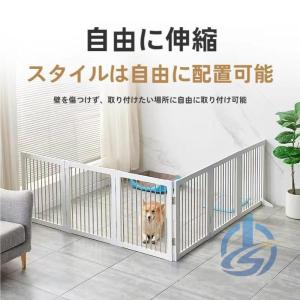 ペットゲート 木製 置くだけ 室内 折りたたみ ...の商品画像