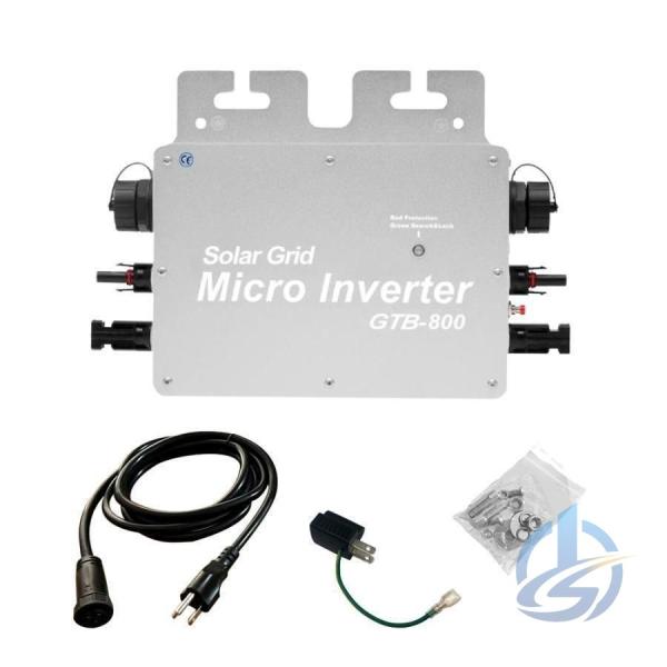 工事不要で太陽光発電 プラグインソーラー 800W マイクロインバーター 電気代節約 ソーラーパネル...