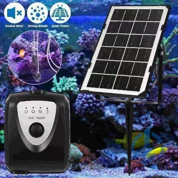 ソーラー充電式 エアーポンプエアポンプ 釣り ポンプ 小型 水槽ポンプ 静音 ioso 循環ポンプ ...
