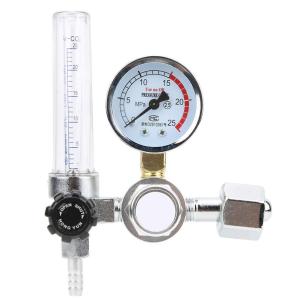 アルゴン CO2 レギュレータ 減圧器 ガス流量計 0.25MPa ガス フローメーター MIG TIG 溶接ゲージ減圧調整器 溶接作業用 溶接 安全 省エネ 合金 単段タイプ ネ YA