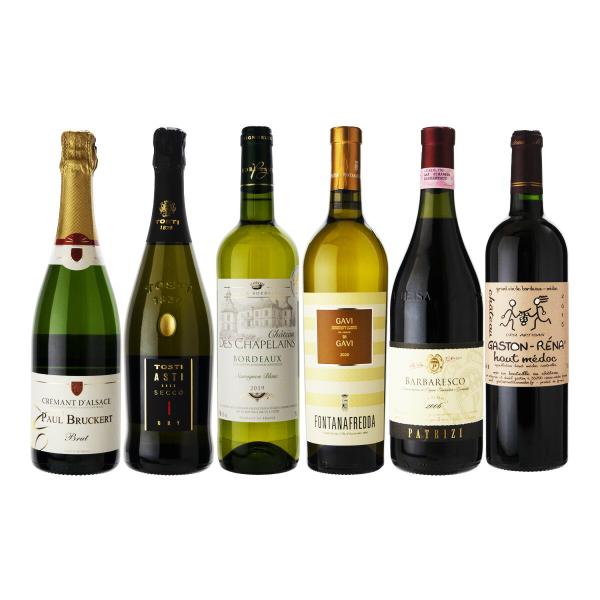 【送料無料】 フランスVSイタリア 赤・白・泡飲み比べ6本セット 2006 オールドヴィンテージのバ...