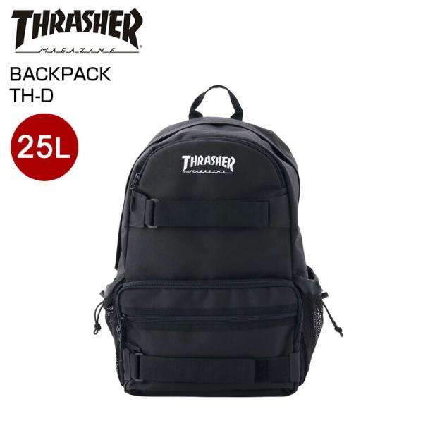 THRASHER バックパック TH-D 25Ｌ スラッシャー リュックサック ブラック 大容量 P...