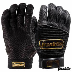 【即日発送可】＜メール便対応＞フランクリン（Franklin） 20984 バッティング手袋 両手用 プロクラシック PRO CLASSIC ブラック/ゴールド MLB 野球