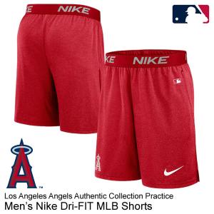 【あすつく対応】ナイキ（NIKE） ショートパンツ ロサンゼルス・エンゼルス Dri-FIT MLB Authentic Collection 015E-163N-ANG-S0Z ハーフパンツ 短パン 野球｜grandslam