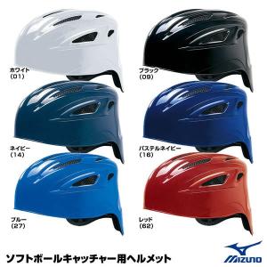 ミズノ（MIZUNO）　1DJHC301　ソフトボールキャッチャー用ヘルメット　1種・2種兼用｜grandslam