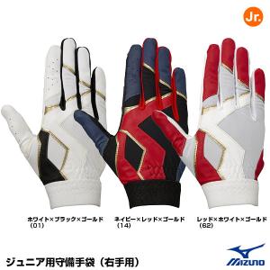 ＜メール便対応＞ミズノ（MIZUNO）　1EJEY271　ジュニア用守備手袋（右手用）　刺繍加工不可｜grandslam