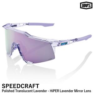 【あすつく対応】100%（ワンハンドレッド） 60007-00005 SPEEDCRAFT Polished Translucent Lavender - HiPER Lavender Mirror Lens サングラス スピードクラフト｜grandslam
