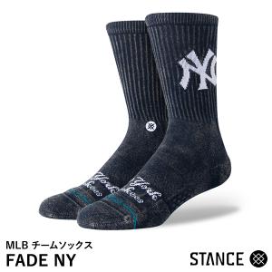 【あすつく対応】STANCE（スタンス） A556A24FNY MLB チームソックス FADE NY ニューヨーク・ヤンキース カジュアルソックス UNISEX 野球｜grandslam