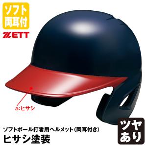 ゼット（ZETT） ＜受注生産＞ ソフトボール打者用顎ガード付き