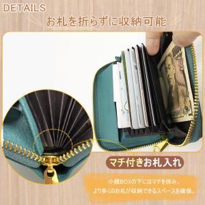 財布 レディース 二つ折り 本革 薄型 ミニ財...の詳細画像5