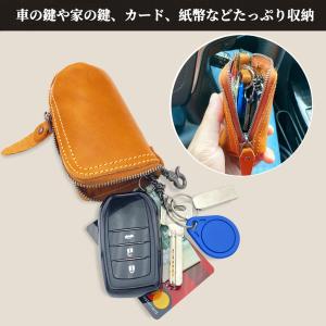 キーケース スマートキー 革 メンズ レディー...の詳細画像2