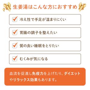 生姜湯 国産 イトク 六漢生姜湯 64g(16...の詳細画像5