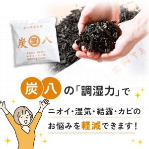 炭八ミニ 2本セット 繰り返し使える除湿剤 除...の詳細画像3