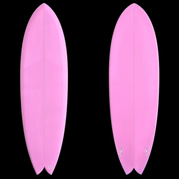 【新品　PU ツイン】　NO-LOGO 6'1" 　「B-FISH TWIN」　ピンク 　※西濃運輸...