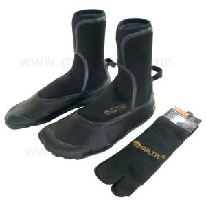 SOLITE(ソライト) 3mm 熱成型カスタム2.0 サーフブーツ　BLACKxGUM