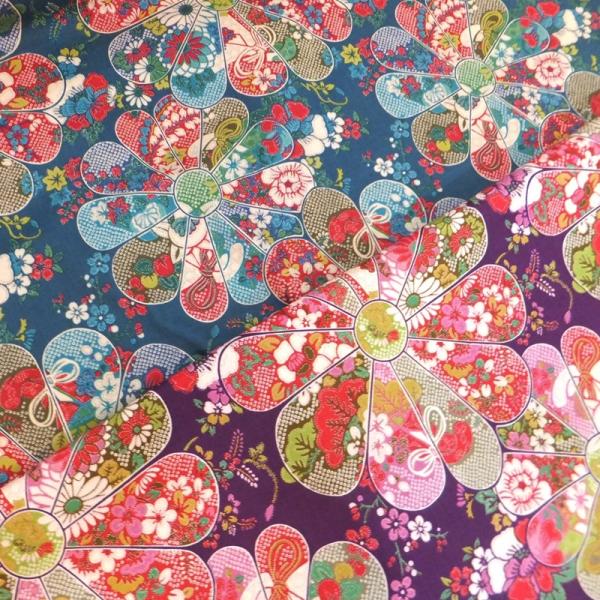 YUWA　和柄なおみ　N1071 (綿 生地 布)