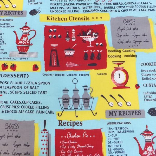 YUWA  MY RECIPES 小関鈴子 (綿 生地 布)