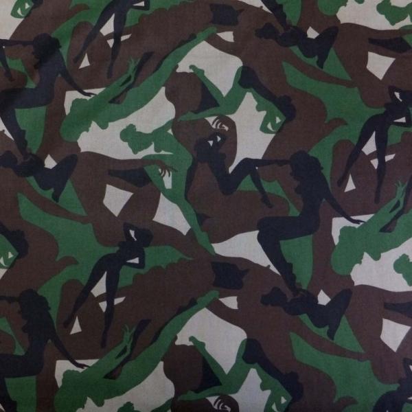 Camouflage Girls (USAコットン 生地 布)