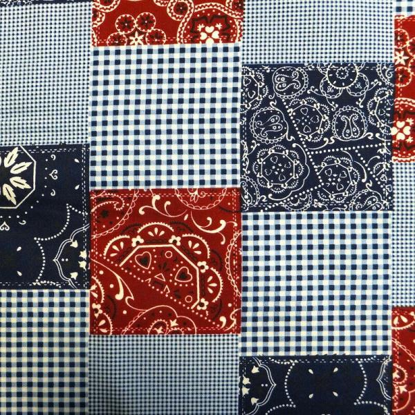 バンダナパッチ（80cmカット済・再入荷無） (USAコットン 生地 布)