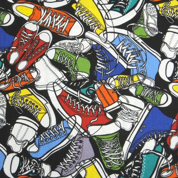 HIGH TOP SNEAKERS (USAコットン 生地 布)