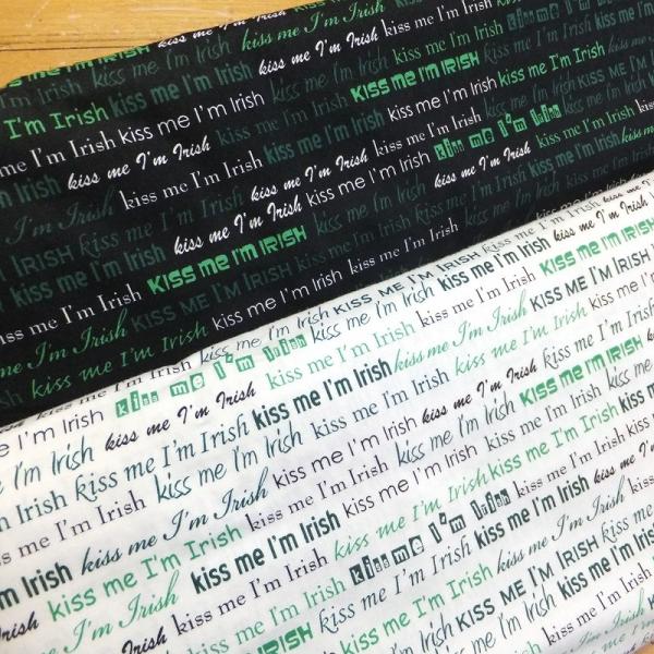 Kiss Me I'm Irish (USAコットン 生地 布)