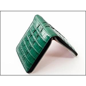 68%オフ 財布 父の日 カイマン クロコダイ...の詳細画像4