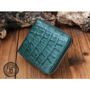 ゴダン 財布ビルフォードレザーウォレット カイマンクロコダイル二つ折