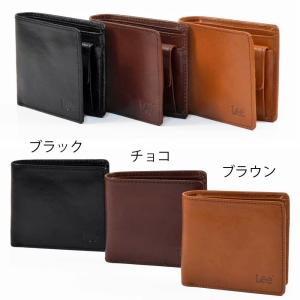 Leeリー本革二つ折り財布0520233Aメン...の詳細画像1