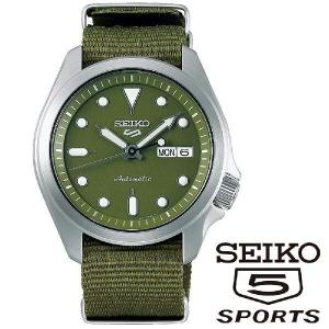 SEIKO セイコー5スポーツ 5SPORTS 自動巻き メンズ腕時計 100m防水 SRPE65K1 カーキ グリーン ナイロンべル｜grans