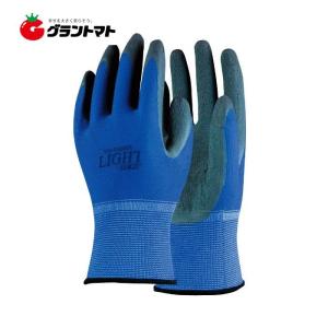 天然ゴム背抜き手袋 ブルー LLサイズ 13ゲージ ライトシリーズ  おたふく手袋