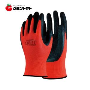 天然ゴム背抜き手袋 レッド Lサイズ 13ゲージ ライトシリーズ おたふく手袋