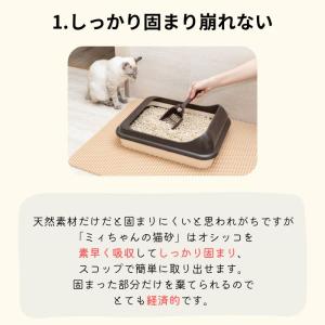 ミィちゃんの猫砂 おから 2穴タイプ 5L×4...の詳細画像5