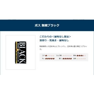 サントリー ボス 無糖ブラック 185g缶 9...の詳細画像1