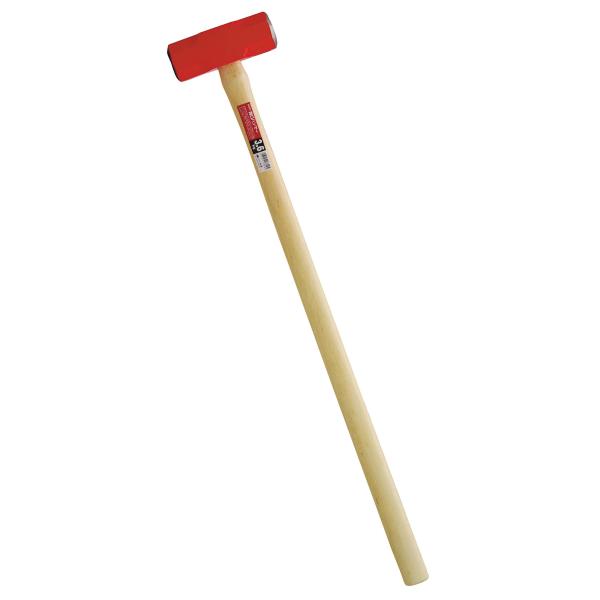 M&amp;M　木柄長柄両口ハンマー（赤）８Ｐ　３．６ｋｇ高儀【取寄商品】