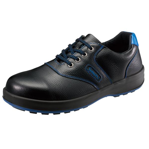 シモン 安全靴 SL11-BL 黒/ブルー 25.5cm【取寄商品】