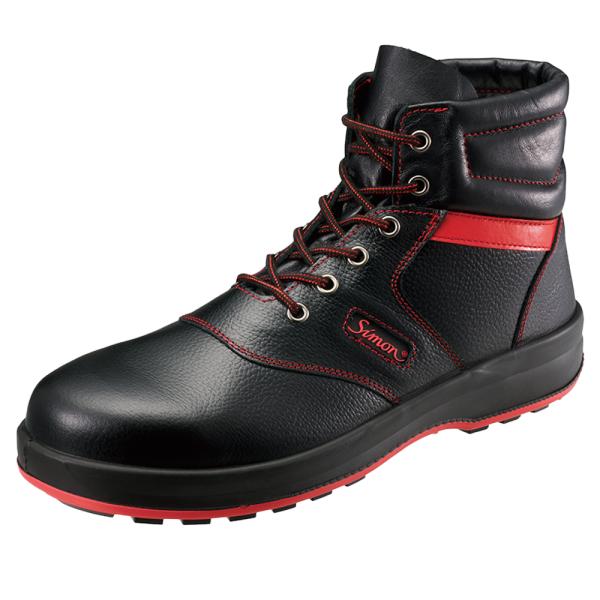シモン 安全靴 SL22-R 黒/赤 26.5cm【取寄商品】