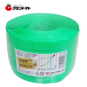 手芸用PPバンド 緑 HT-1005 約15mm×100m巻 信越工業｜grantomato