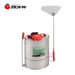 ステンレス噴霧器 SS-10 10L カバー付除草噴口付 手動 背負式 工進【取寄商品】