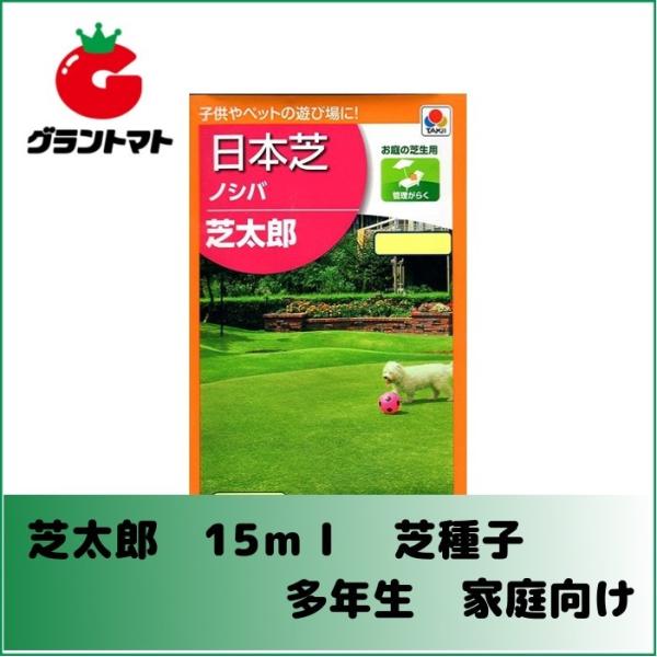 【訳あり処分品】芝太郎 15ml 小袋 芝の種 (のしば) (0.5m2分) タキイ種苗 【使用期限...