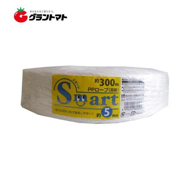 スマートPPロープ(溶着) 5mm×300m 白 ES-530 宮島化学工業