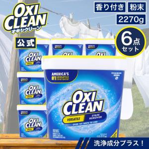 オキシクリーン EX アメリカ版 2.27kg 本体 6個セット 洗浄成分プラス 除菌 消臭 酸素系漂白剤 粉末 洗濯 衣類用 漂白剤 つけ置き オキシ 界面活性剤入り 2270g