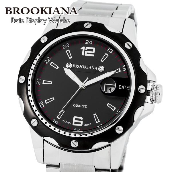 ブルッキアーナ 腕時計 メンズ BROOKIANA ba0012 カレンダー クォーツ 防水