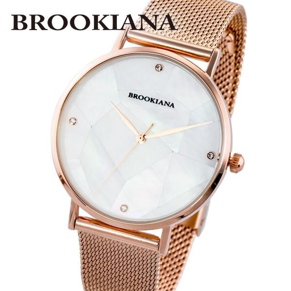 ブルッキアーナ 腕時計 メンズ BROOKIANA ROUND SLIM PEARL BA3101-...
