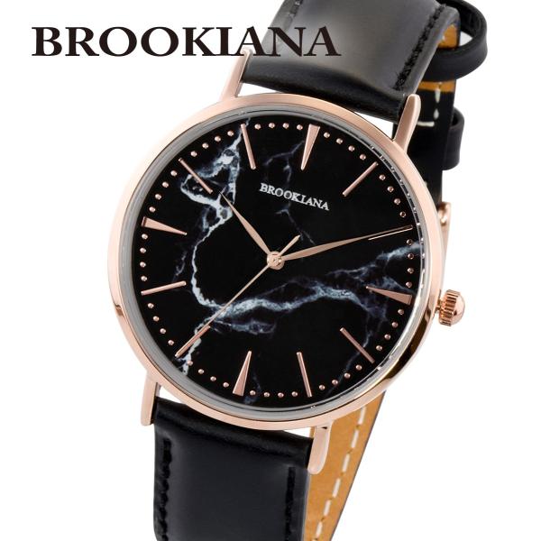 ブルッキアーナ 腕時計 レディース BROOKIANA ROUND SLIM MARBLE BA31...