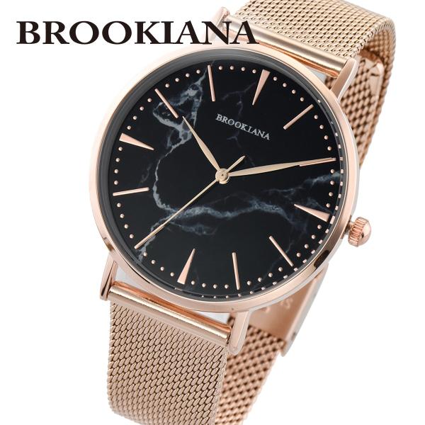 ブルッキアーナ 腕時計 レディース BROOKIANA ROUND SLIM MARBLE BA31...